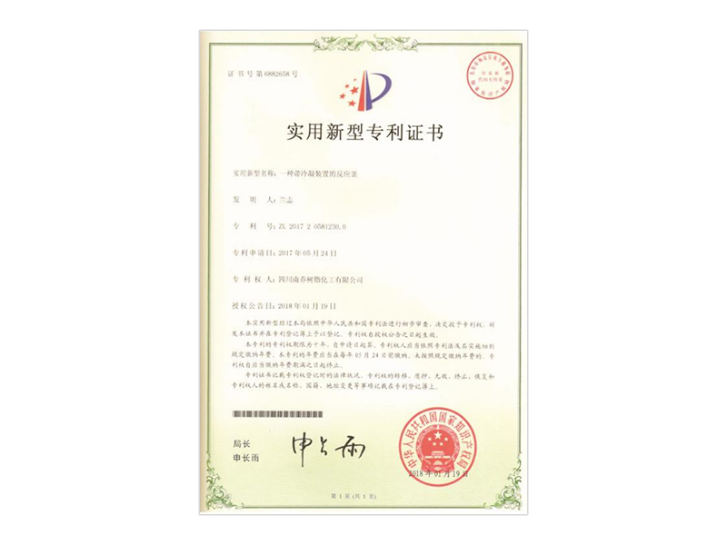 實(shí)用新型專(zhuān)利證書(shū)